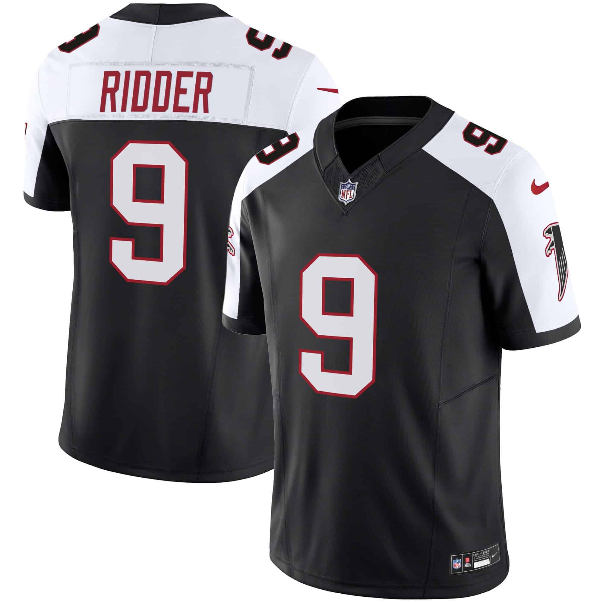 Men Atlanta Falcons #9 Ridder Black 2024 Nike Vapor Limited NFL Jersey